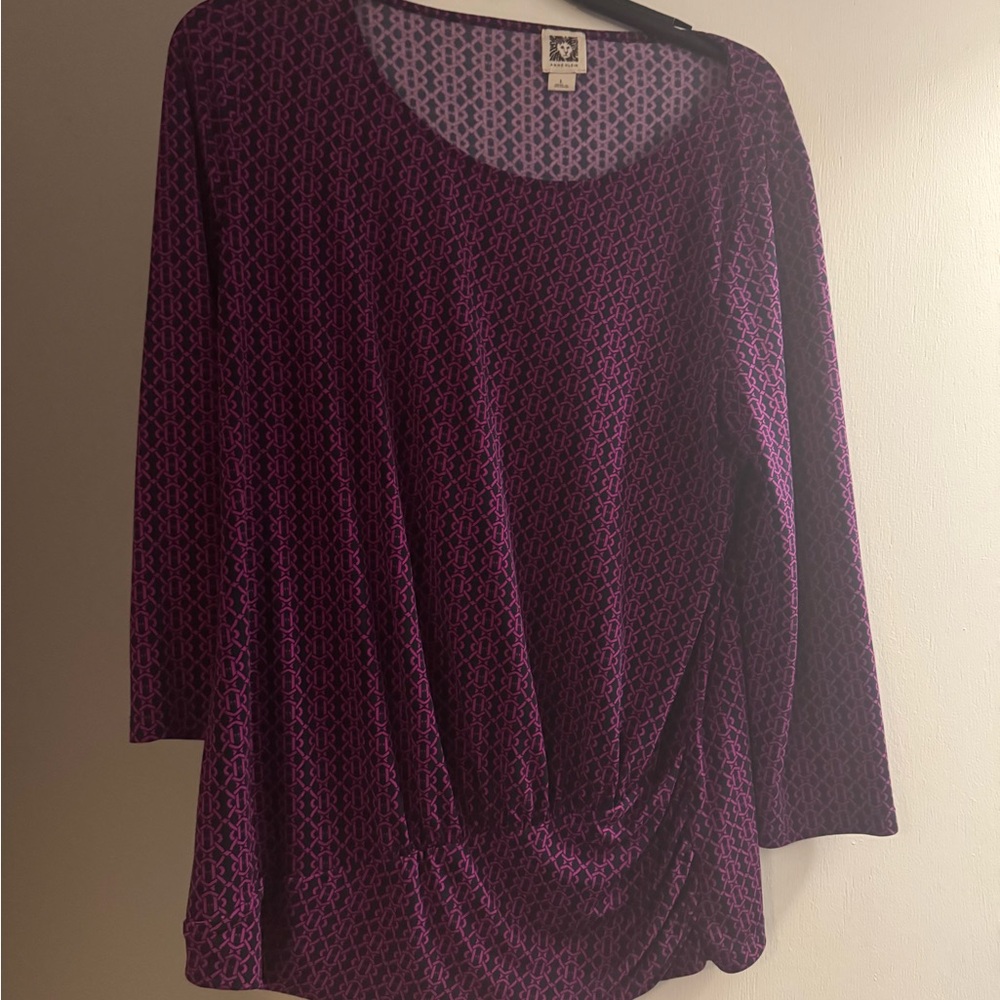 Purple Patterned Women's Top